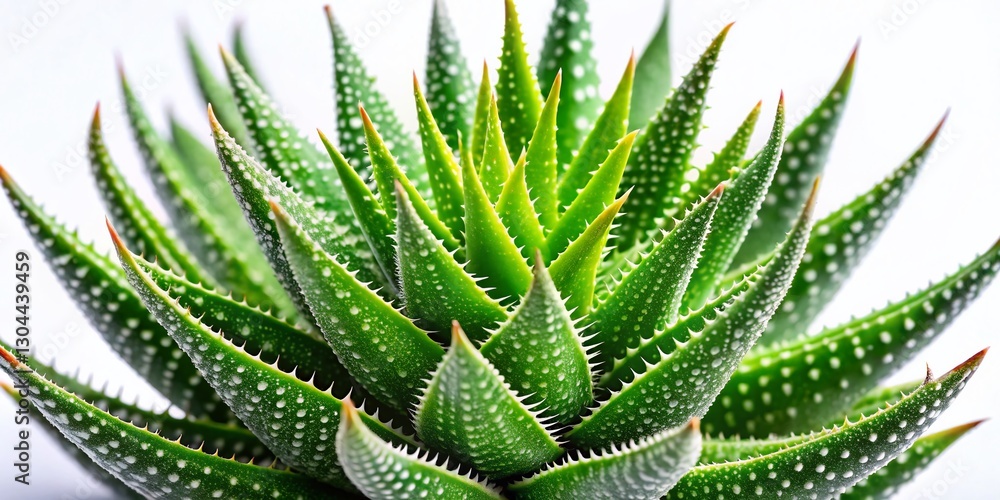 Aloe humilis succulent plant, isolated on white background, studio shot, botanical photography Aloe humilis succulent plant, isolated on white background, studio shot, botanical photography