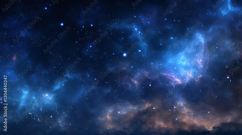 Cosmic nebula, starscape, night sky, space, background, design Cosmic nebula, starscape, night sky, space, background, design