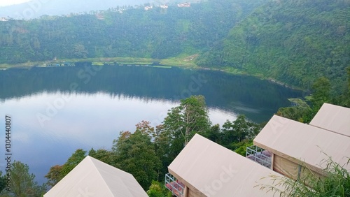 lake and mountains.beautifull panoramic.nature landscape.