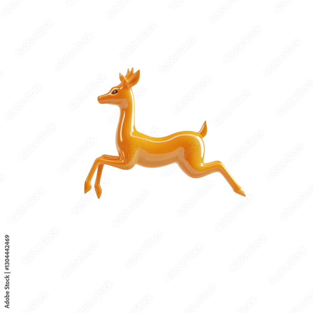 A sleek 3D-style animal icon with smooth edges and a modern design A sleek 3D-style animal icon with smooth edges and a modern design
