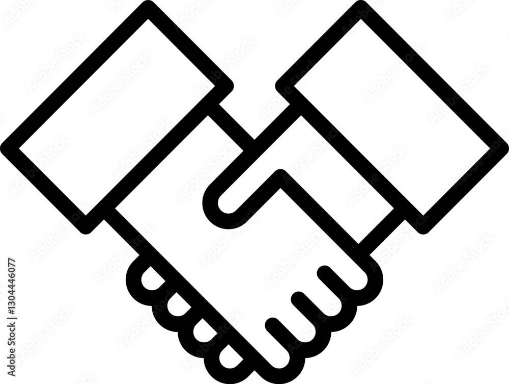 partnership flat web icon concept partnership flat web icon concept