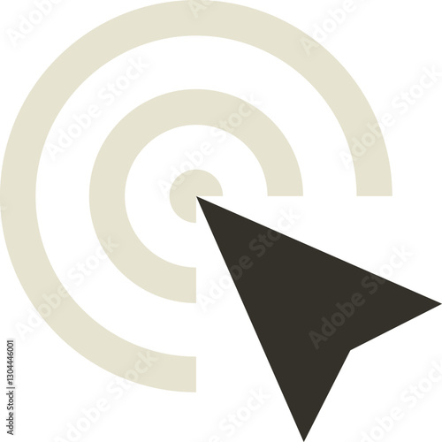 pay per click flat web icon concept