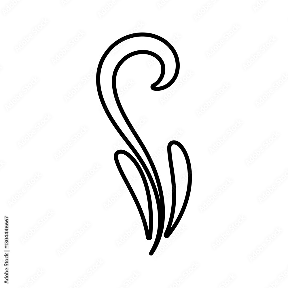 Obraz premium Decorative icon vector. Ornaments elements illustration sign. Decorative elements symbol or logo.