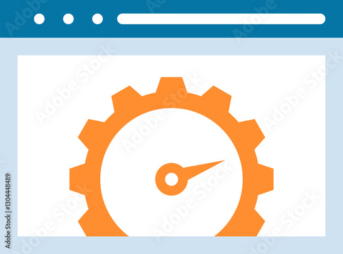 website optimization flat web icon concept