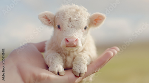Caring Hand: Adorable calf ...
