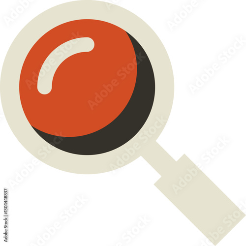 magnifier flat web icon concept