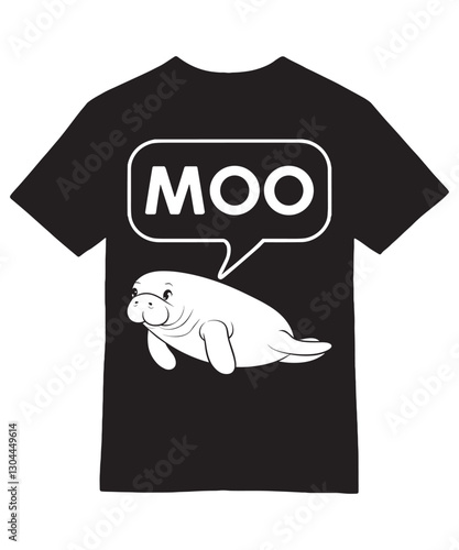 Minimalist Seal Moo T-Shirt