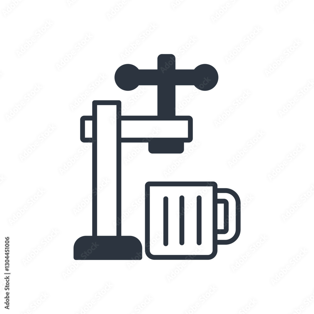 draught beer icon. vector.Editable stroke.linear style sign for use web design,logo.Symbol illustration. draught beer icon. vector.Editable stroke.linear style sign for use web design,logo.Symbol illustration.