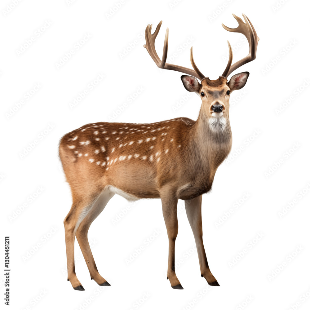 High Quality PNG Cutout Photo of a Deer Realistic Full Body Wildlife Image