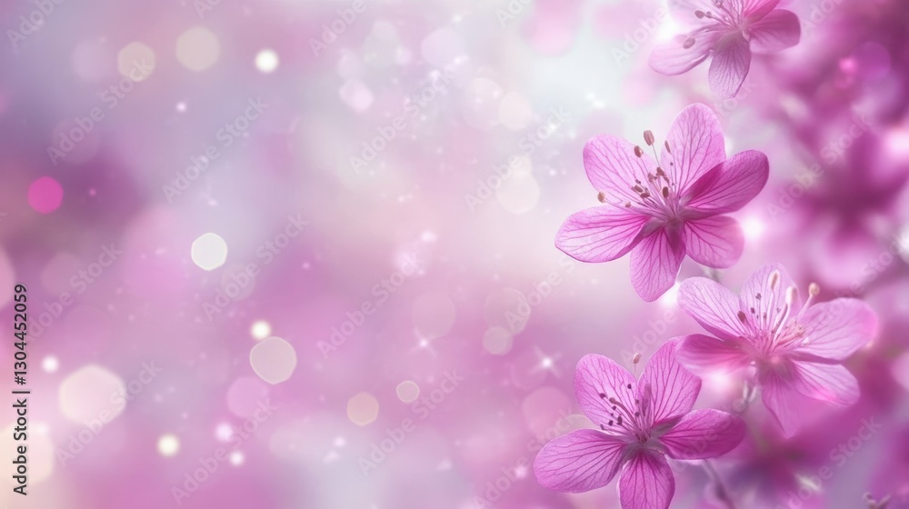 abstract background with delicate pink wildflowers and artistic bokeh, soft lighting, romantic and natural, calming and minimalist abstract background with delicate pink wildflowers and artistic bokeh, soft lighting, romantic and natural, calming and minimalist