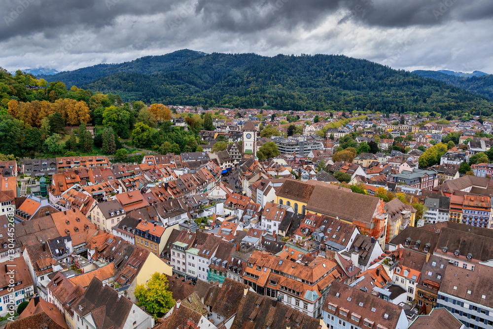 Fototapeta premium Freiburg im Breisgau Cityscape in Germany