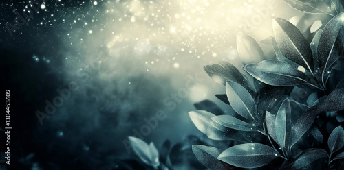 Abstract background with beautiful plants, 