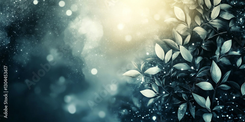 Abstract background with beautiful plants, 