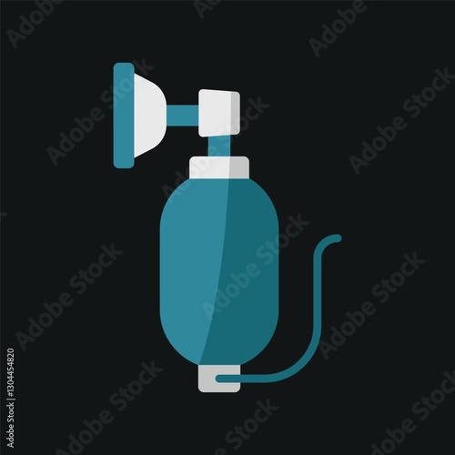 Resuscitator icon delivers a clear, professional design, perfect for medical apps, websites, infographics, and healthcare presentations, ensuring high-quality visuals for emergency and respiratory car