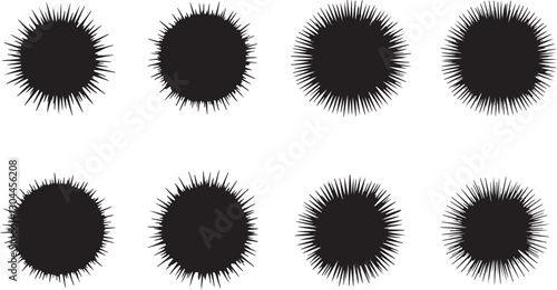 Sea Urchin Silhouettes
