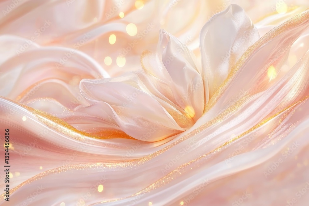 Obraz premium Soft Glowing Pastel Gradients Blend in Dreamy Hues of Pink and Yellow for a Y2K-inspired Aesthetic in a Minimalist Design