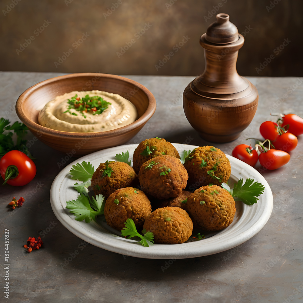 Golden-Baked Falafel with Hummus and Pita
Golden-Baked Falafel with Hummus and Pita
