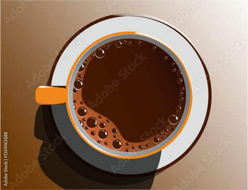 A cup of Black coffee.eps