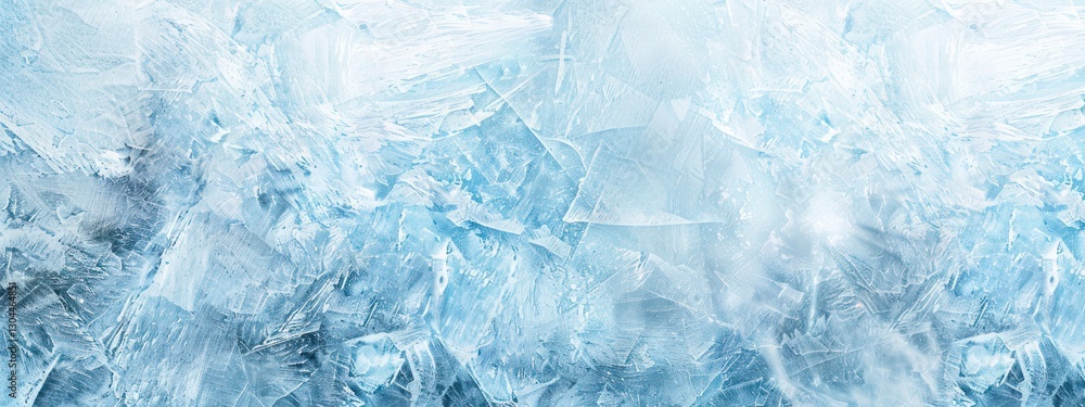 Obraz premium Ice freeze frozen cold abstract hard water soft blue color texture surface.