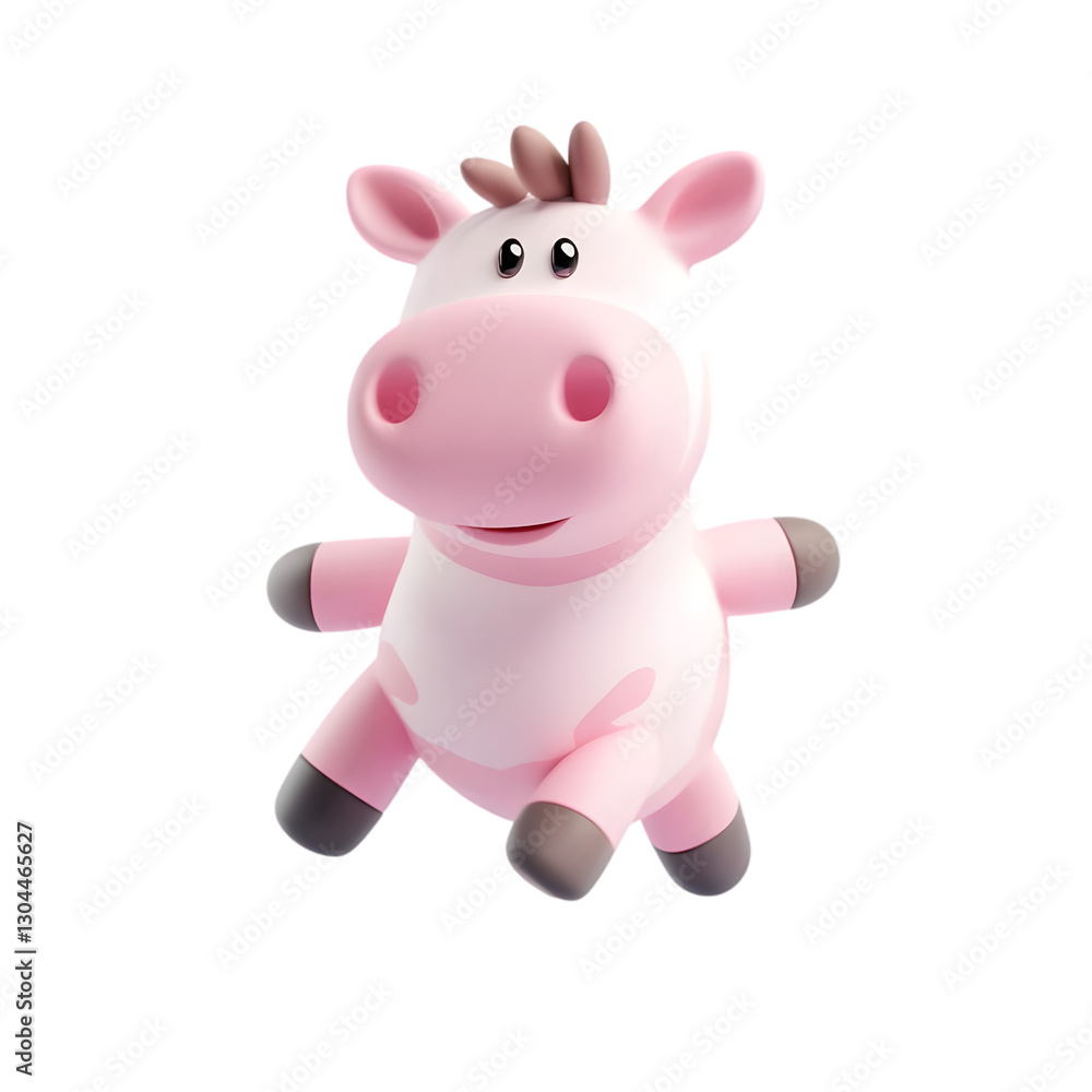 Naklejka premium A visually appealing animal icon in 3D, ideal for branding and app interfaces
