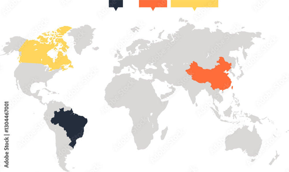 Obraz premium Business flat web icon concept