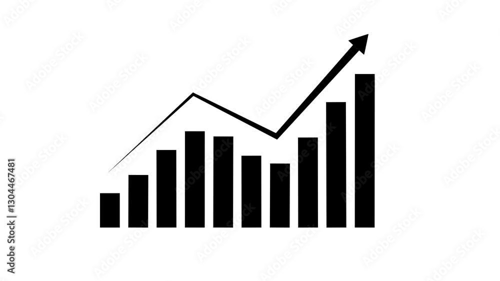 Abstract business graph incresed and profit direction. Business graph chart bar growth report and arrow growth, success business graph business arrow up animation. Abstract business graph incresed and profit direction. Business graph chart bar growth report and arrow growth, success business graph business arrow up animation.