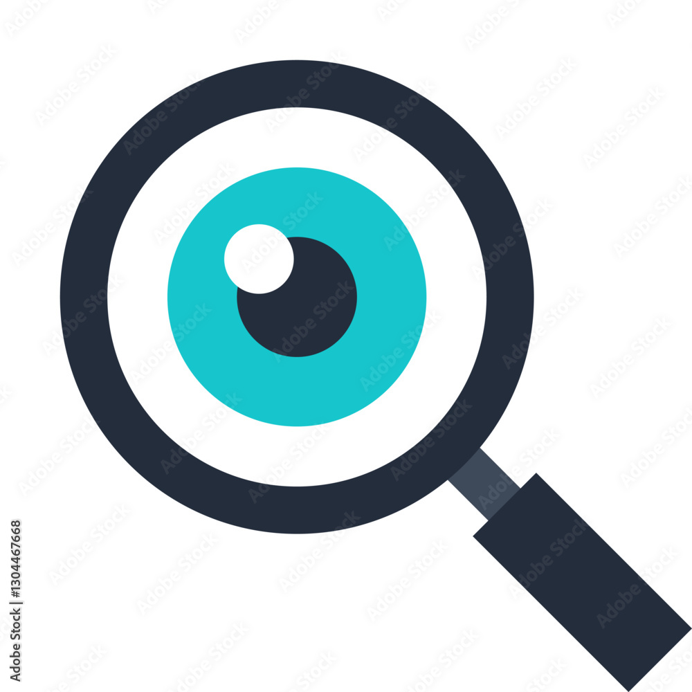 Monitoring flat web icon concept Monitoring flat web icon concept