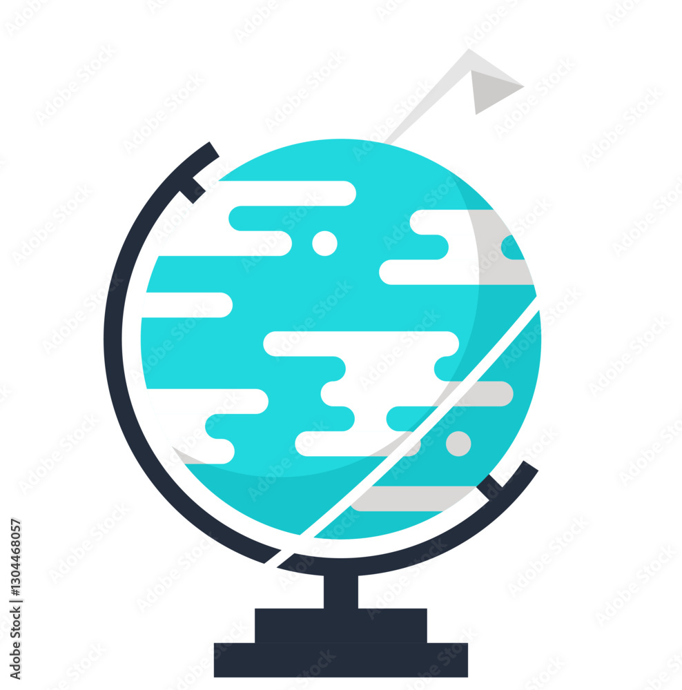 Explore flat web icon concept