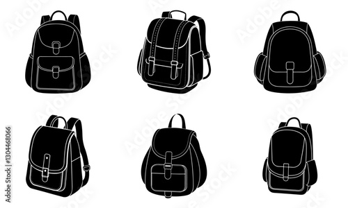 Mini Backpack silhouette vector