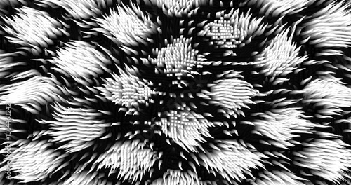 In shades of grey abstract texture created with Gradient flow and 3D structure imitate the movement of liquid or wind. Vibrant colors, volumetric waves and digital noise create a sense of depth and