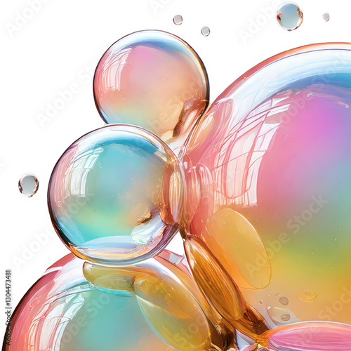 Abstract colorful background with Bubbles