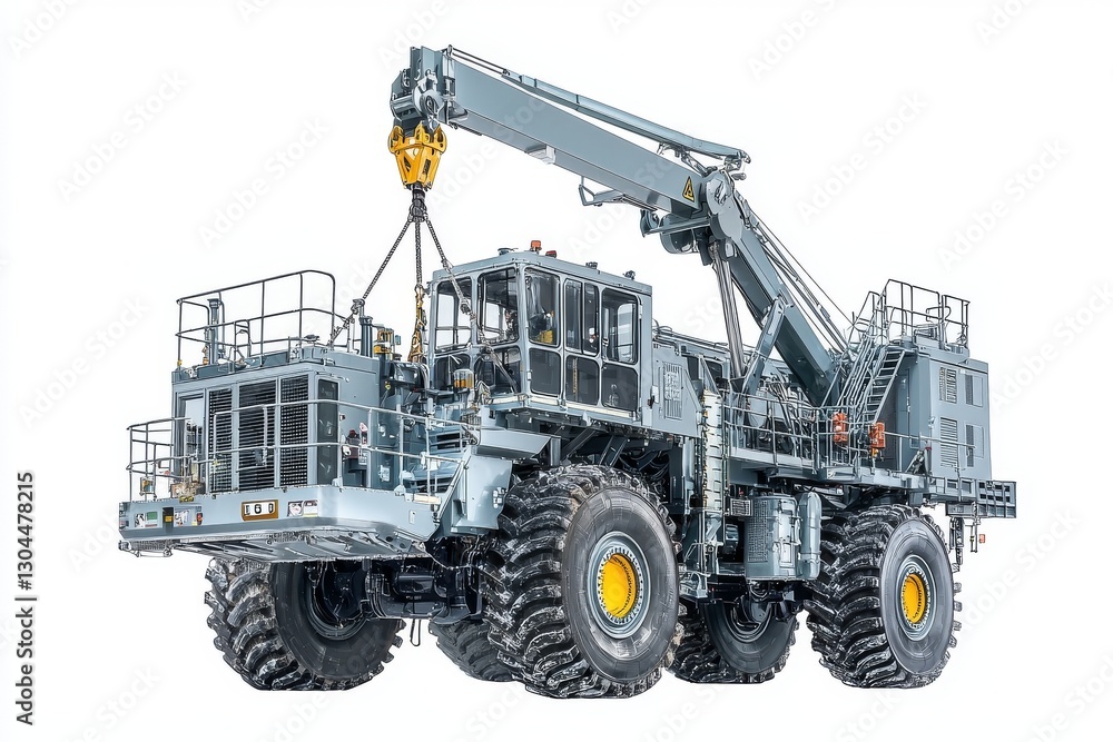 Tower cranes are shown on a white isolated background during the construction of multi-storey buildings Tower cranes are shown on a white isolated background during the construction of multi-storey buildings