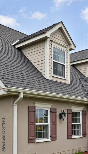 Wallpaper Mural Elegant roofing detail on modern house, professional craftsmanship Torontodigital.ca