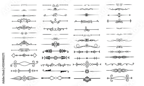 Hand drawn ornament divider collection