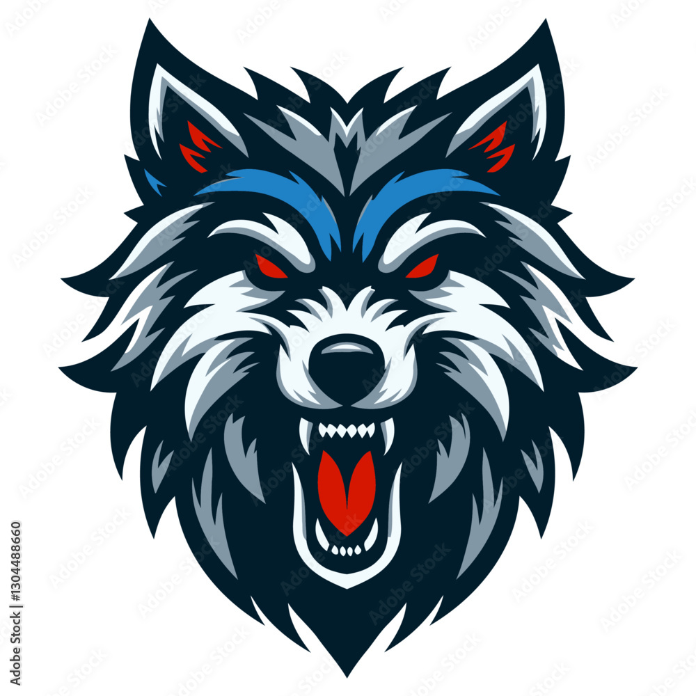 Fototapeta premium Wolf vector and illustration.