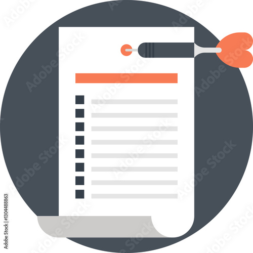 Schedule flat web icon