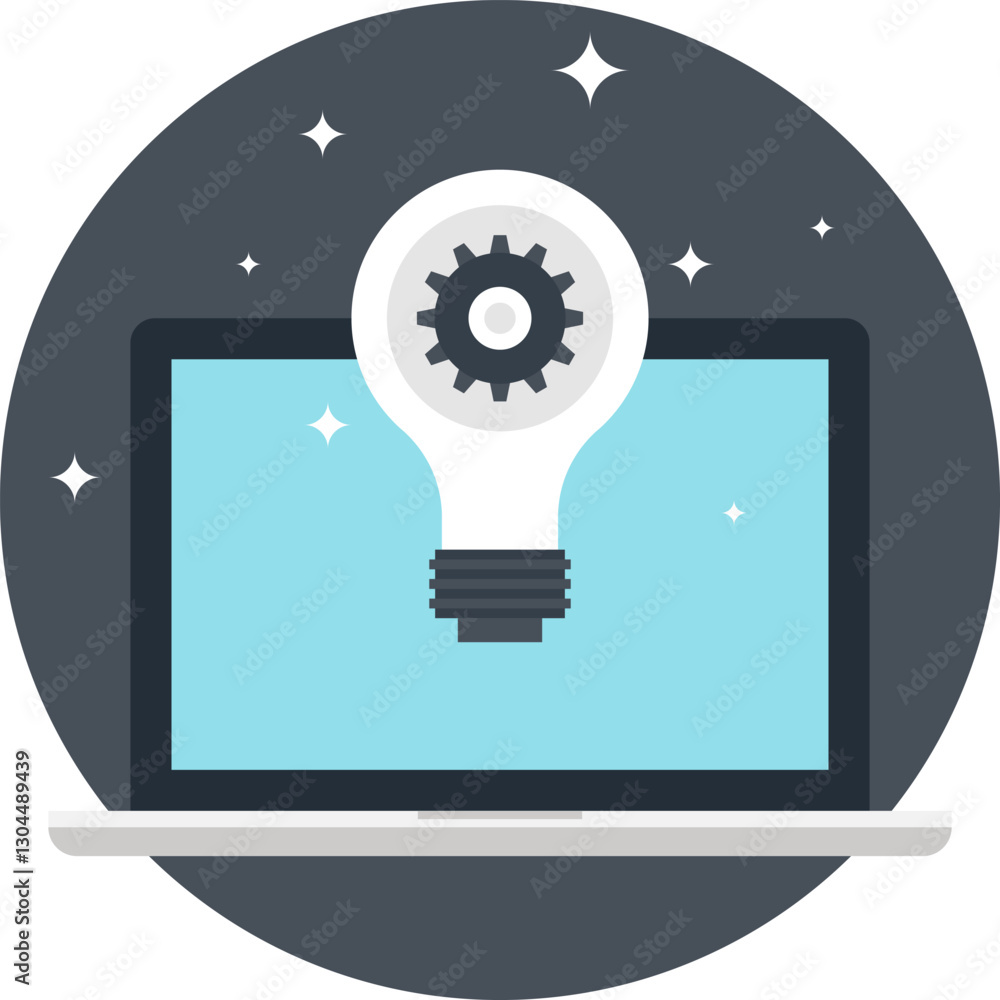 Ideas That Work flat web icon Ideas That Work flat web icon