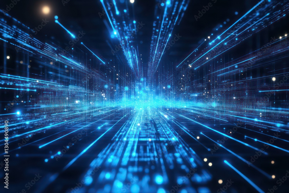 A dynamic digital image of blue light signals traveling through a network of circuits, symbolizing data transfer, connectivity, and innovation in technology. A dynamic digital image of blue light signals traveling through a network of circuits, symbolizing data transfer, connectivity, and innovation in technology.
