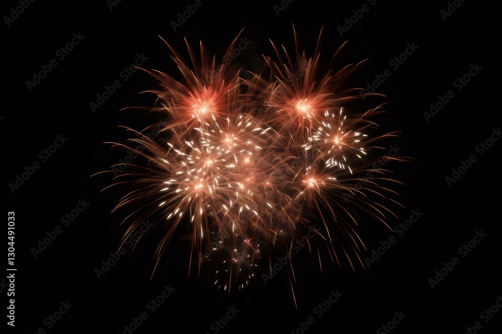Night sky fireworks display celebration (4) Night sky fireworks display celebration (4)