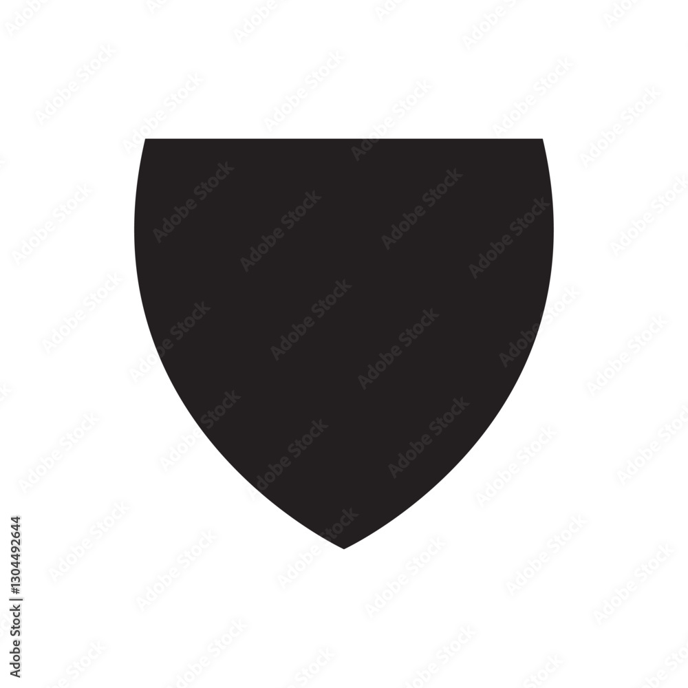 Shield icon design isolated on white background. Shield icon design isolated on white background.