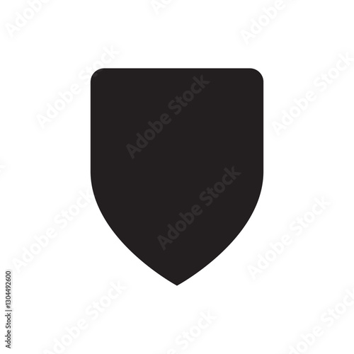 Shield icon design isolated on white background. Free Download Shield icon design isolated on white background. - GFXLoad