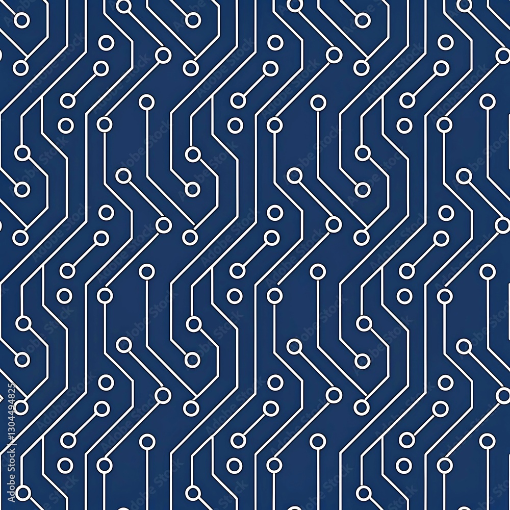 Abstract blue circuit board technology seamless pattern background web data grid dark navy lines Abstract blue circuit board technology seamless pattern background web data grid dark navy lines
