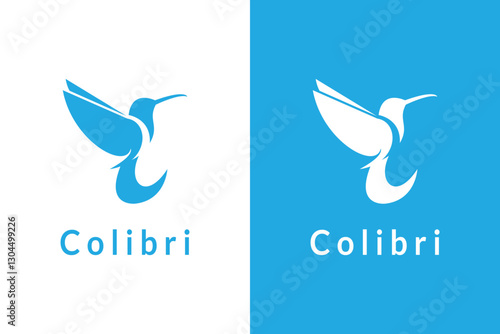 colibri logo icon vector illustration