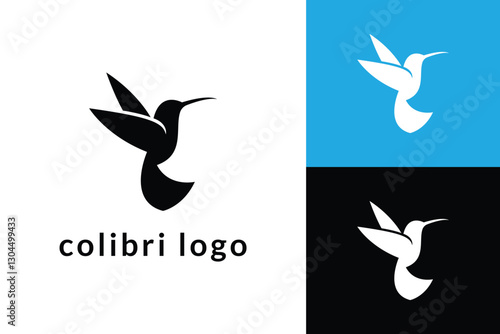 colibri logo icon vector illustration