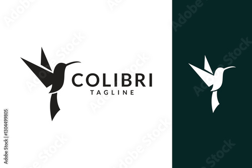 colibri logo icon vector illustration