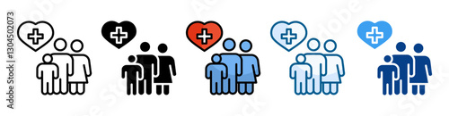 Public Health  Icon Set Multiple Style Collection