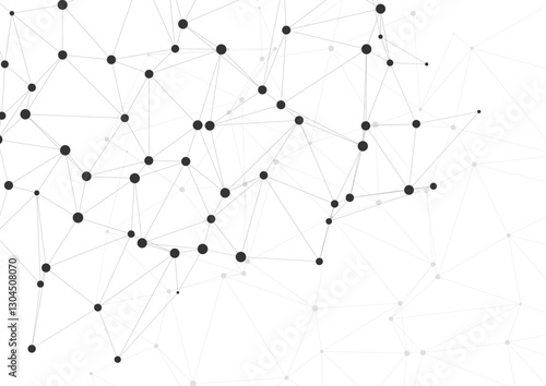Modern tech background with network connections design with connecting lines and dots 