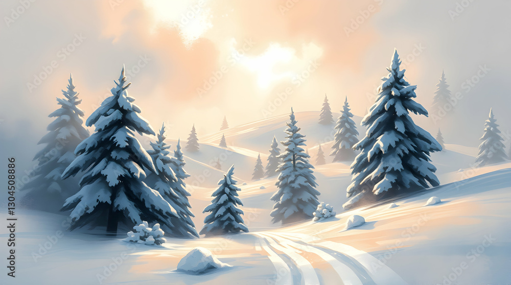 Fototapeta premium Snowy & Winter Landscapes