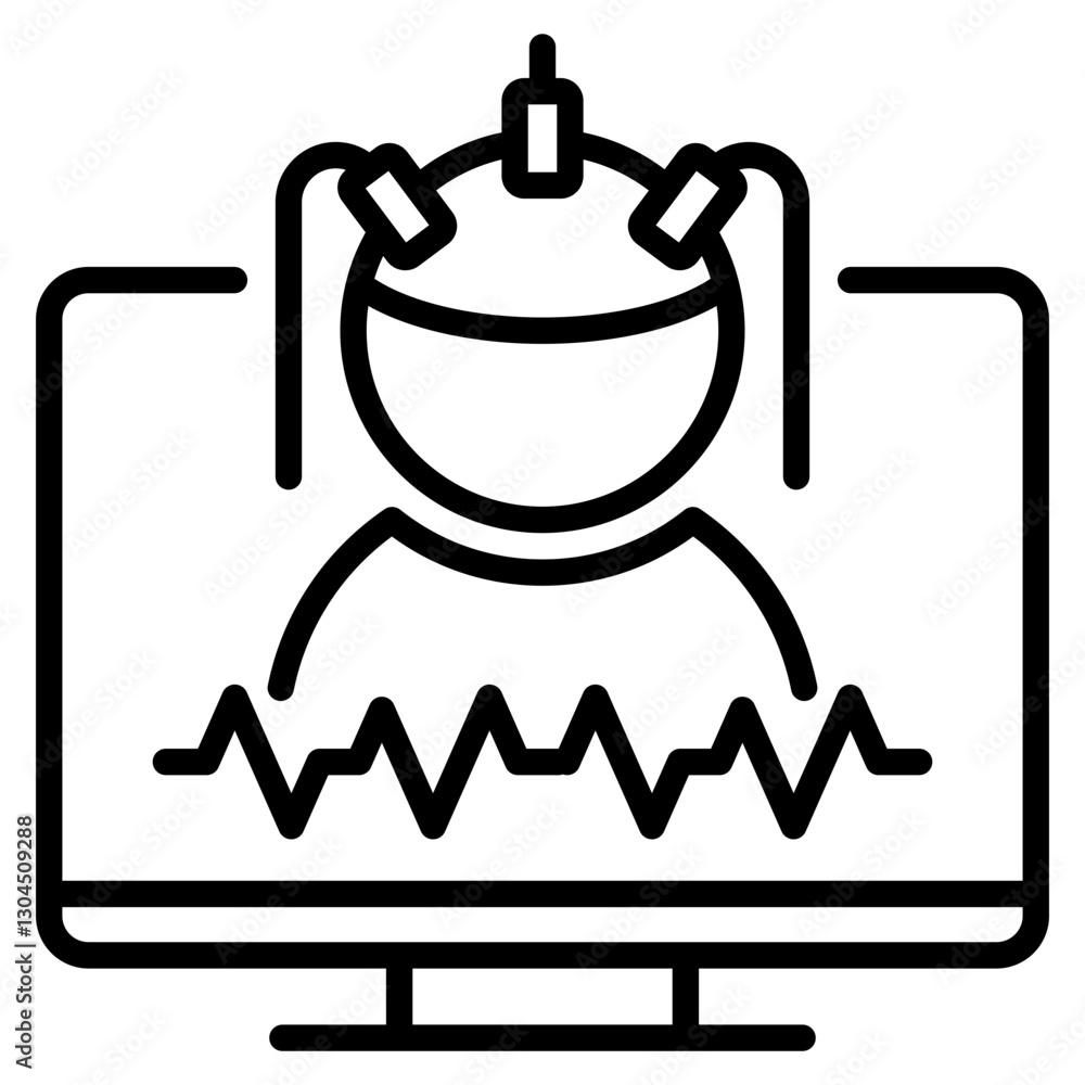 Obraz premium biofeedback single icon