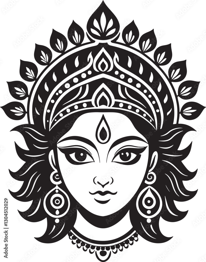 Lord Durga puja white background Lord Durga puja white background